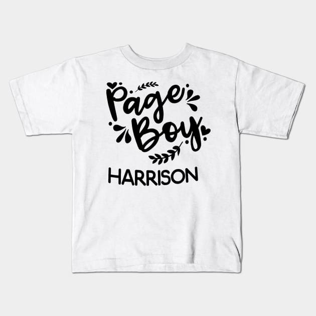 Page Boy Harrison Kids T-Shirt by MohamedKhaled1